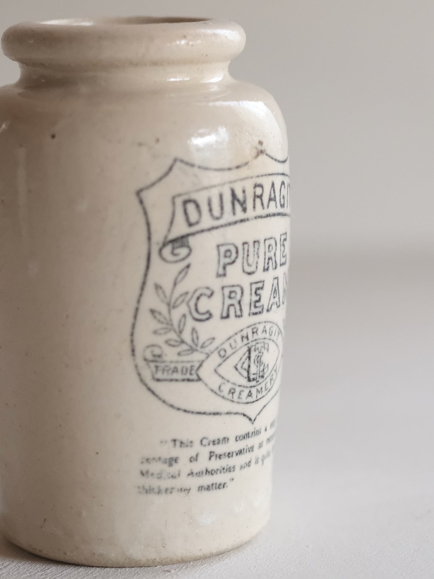 Dunragit Creamery Cream Jar