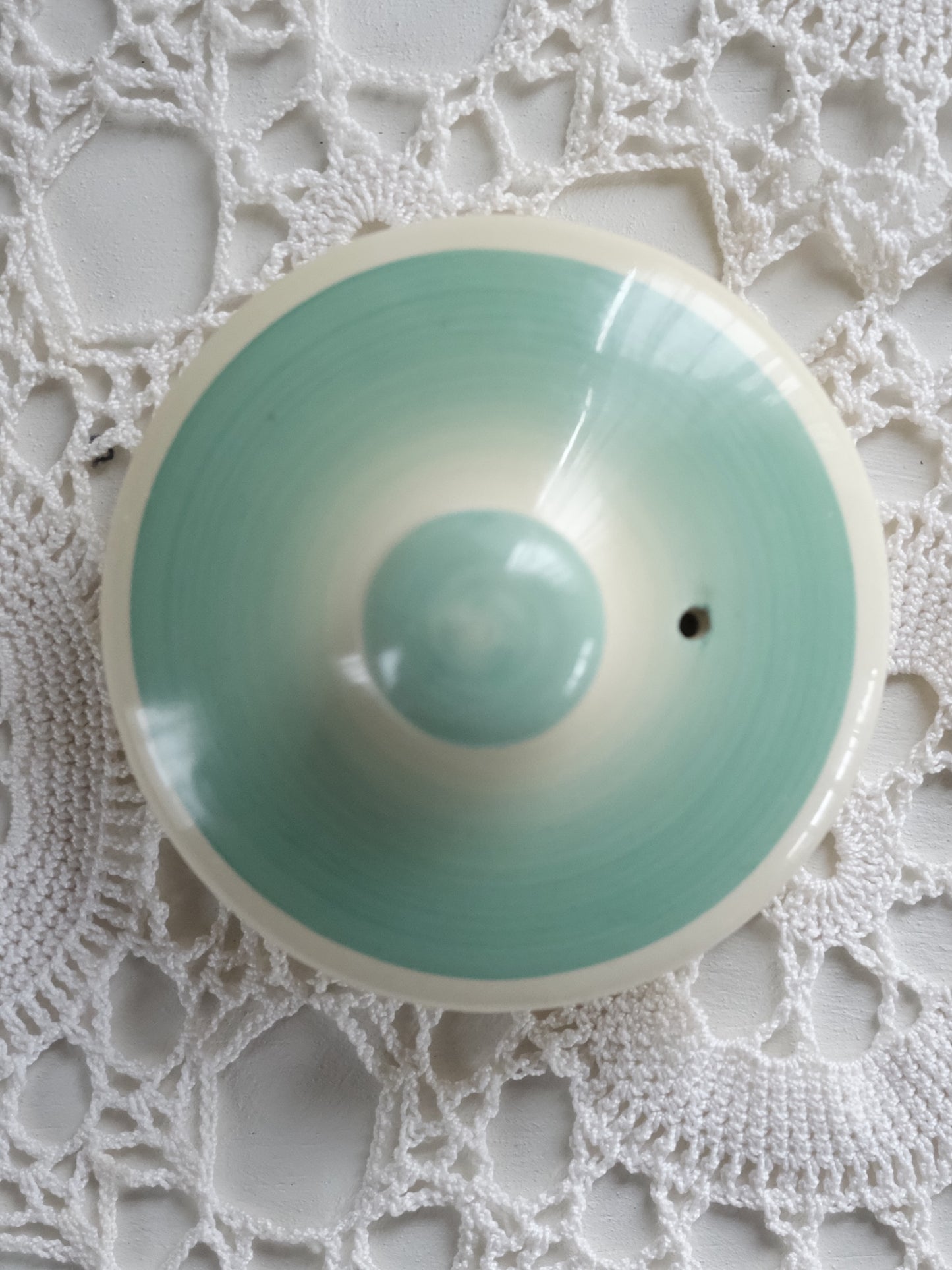 Susie Cooper Teapot “Dresden Spray”- Green, Crown Works Burslem (c.1935–40)