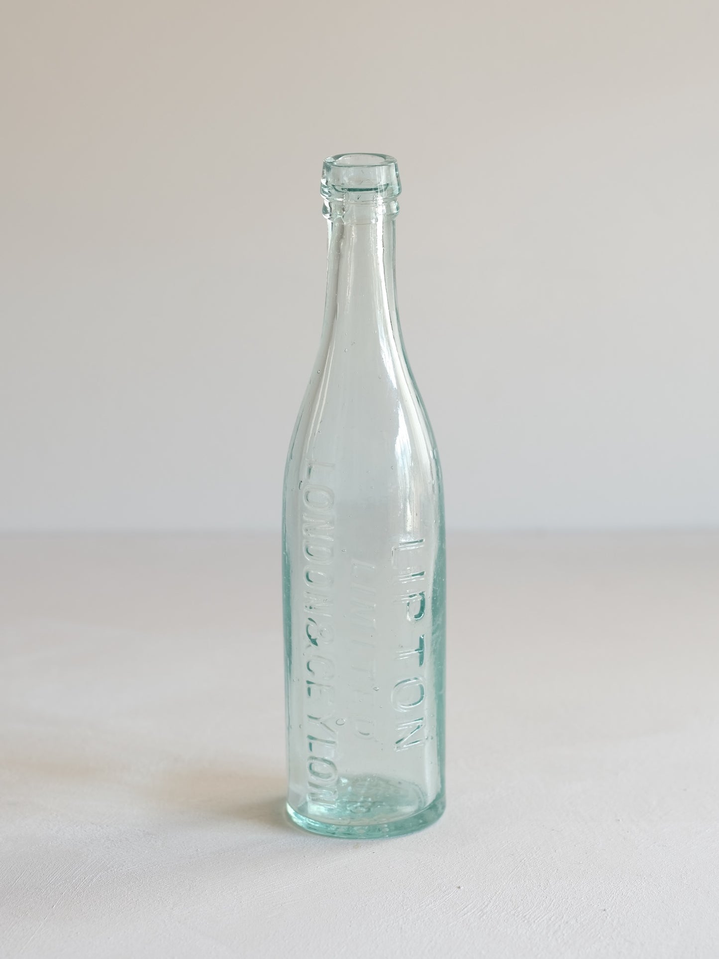 Lipton Embossed Glass Bottle