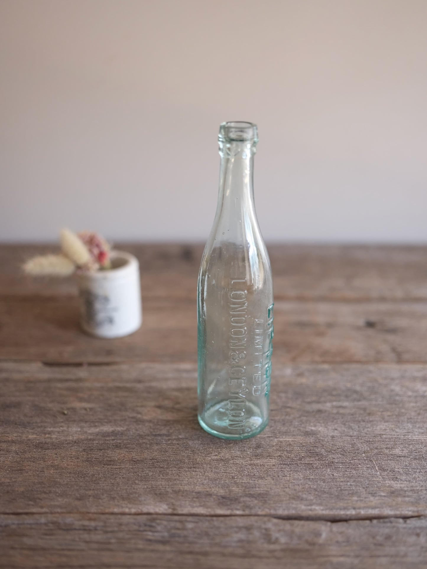 Lipton Embossed Glass Bottle