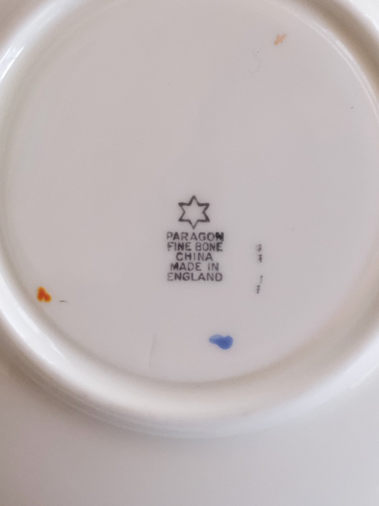 Paragon Trio “F1444” - Pastel Floral Basket, Hand-Painted