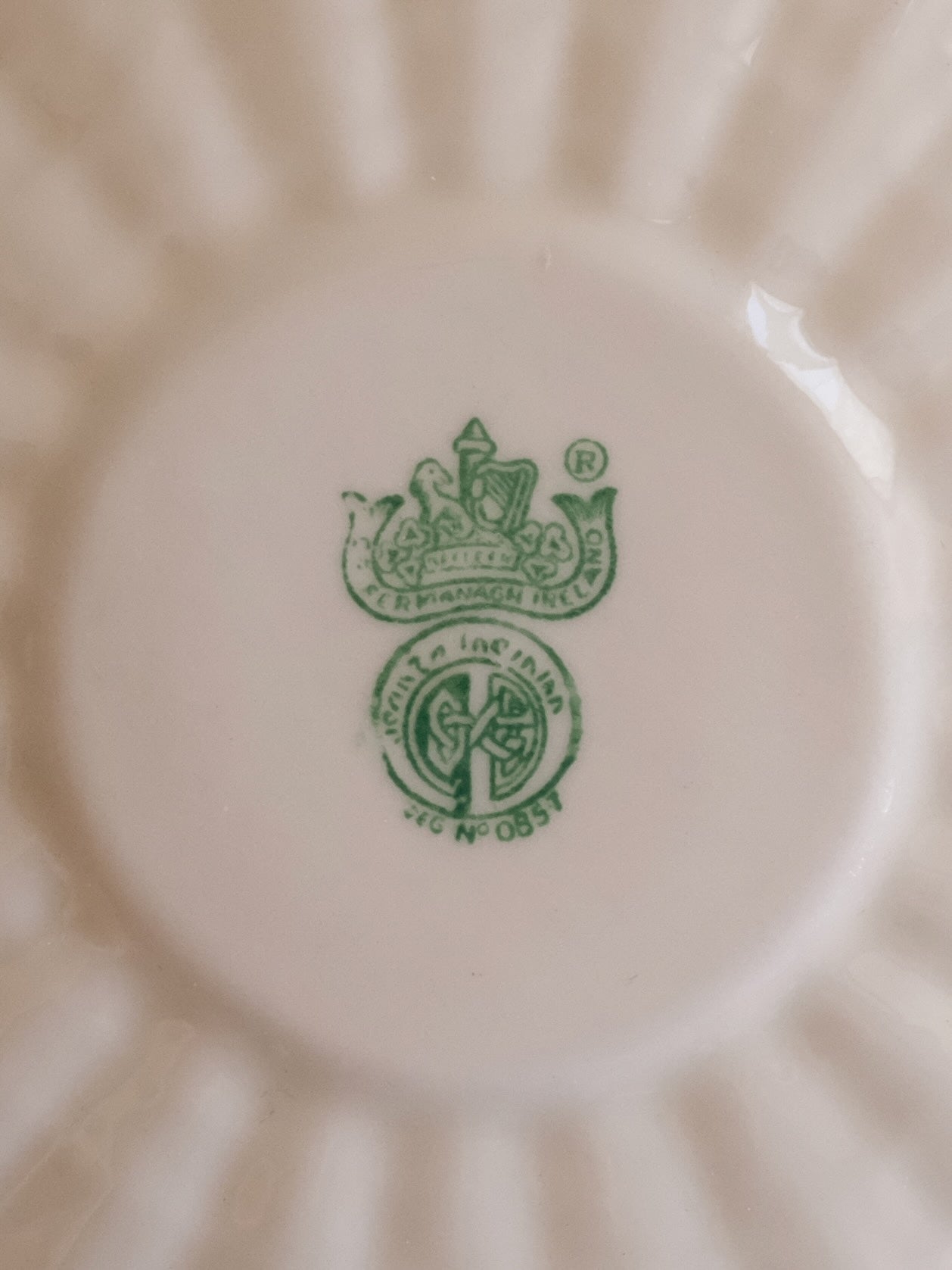 Belleek Trio “Neptune” - 5th Green Mark