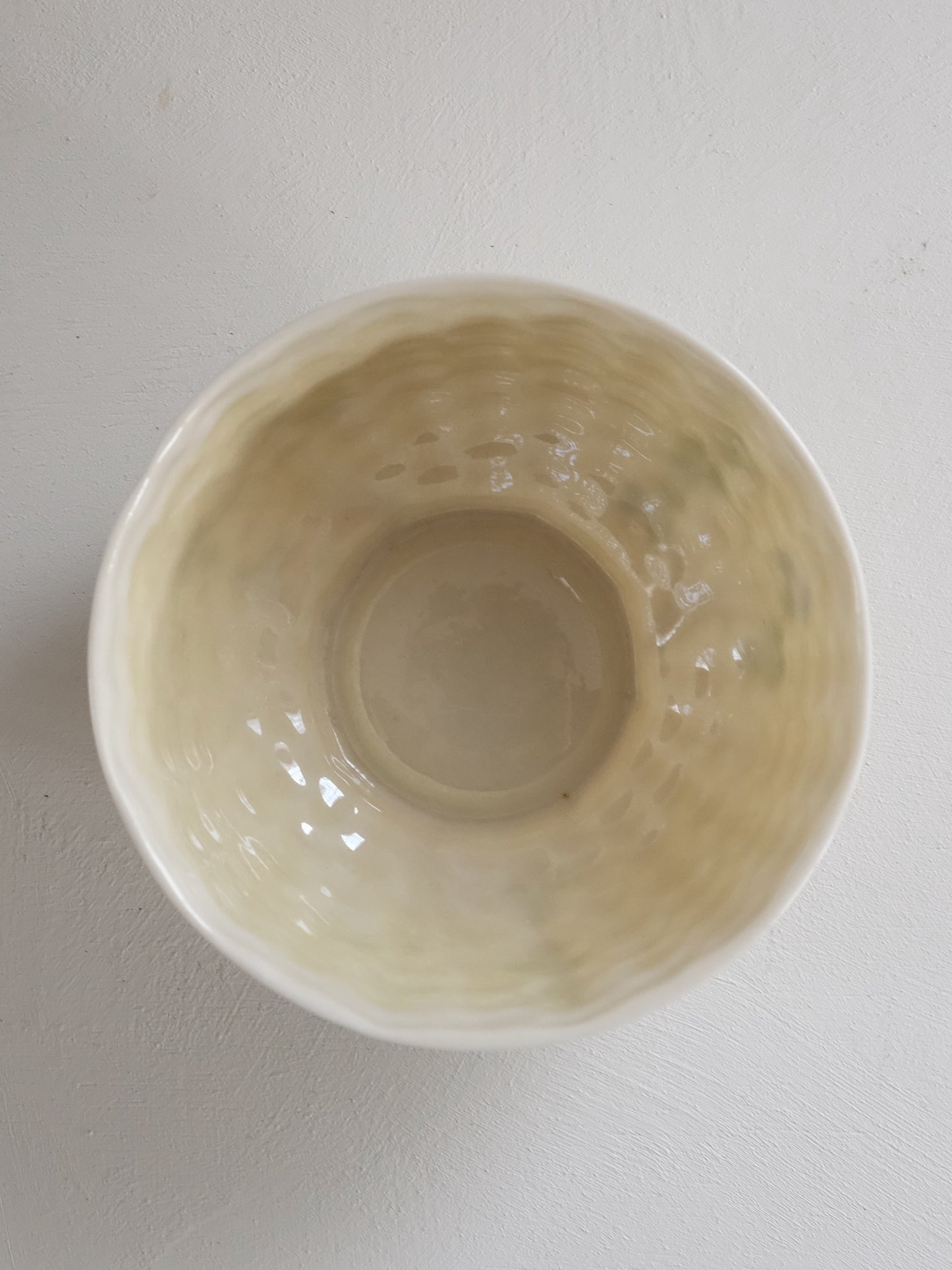 Belleek Round Bowl “Shamrock” - 3rd Black Mark